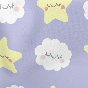 Close Your Eyes, Clouds And St Lightweight Cotton Poplin