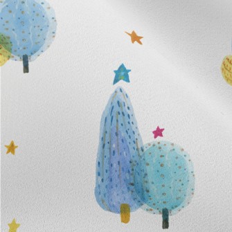 Watercolor Christmas Tree Chiffon