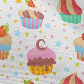 Colorfully Decorated Cupcakes Chiffon