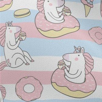 Cute Greedy Unicorn Chiffon