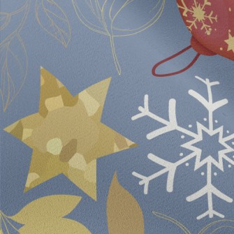 Snowflake Gold Star Decoration Chiffon