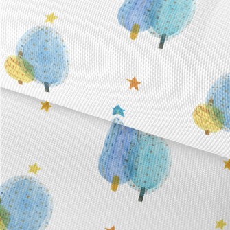 Watercolor Christmas Tree Waterproof Oxford