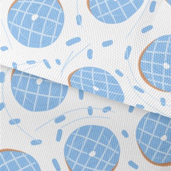 Water Blue Checkered Donut Waterproof Oxford