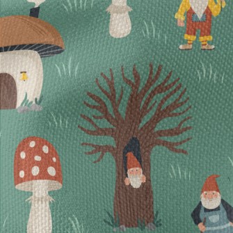Mushroom Village Elf Waterproof Canvas