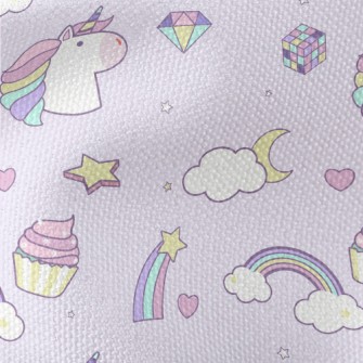 Colored Diamond Unicorn Waterproof Canvas