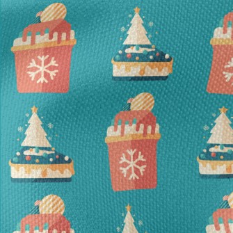 Christmas Tree Cake Waterproof Canvas