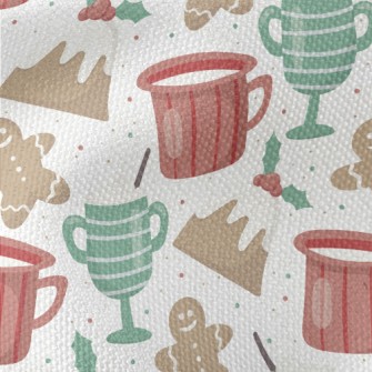Gingerbread Cookies With Cup Waterproof Canvas
