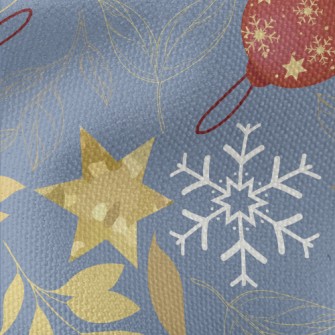 Snowflake Gold Star Decoration Waterproof Canvas