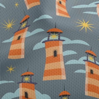 Guiding Lighthouse Athletic Mesh Flat Back