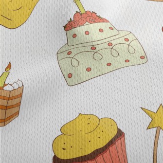 Various Celebration Cakes Athletic Mesh Flat Back