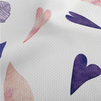 Watercolor Heart Perfume Athletic Mesh Flat Back