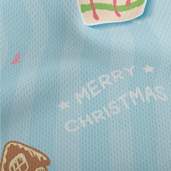 Christmas Snack Party Athletic Mesh Flat Back