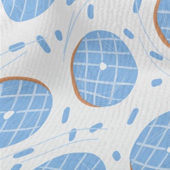 Water Blue Checkered Donut Terry