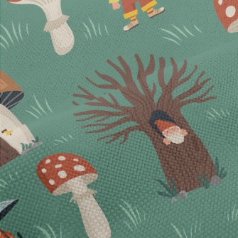 Mushroom Village Elf Performance Linen