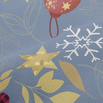 Snowflake Gold Star Decoration Performance Linen