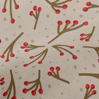 Small Berry Branch Performance Linen