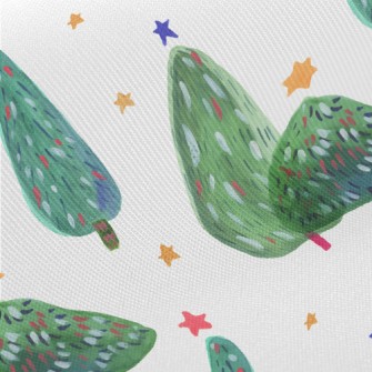 Cute Style Christmas Tree Twill