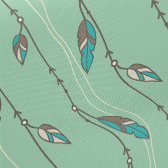 Long Feather Pendant Twill