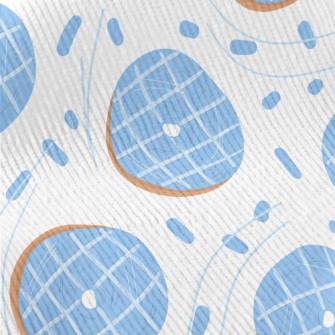 Water Blue Checkered Donut Standard Corduroy