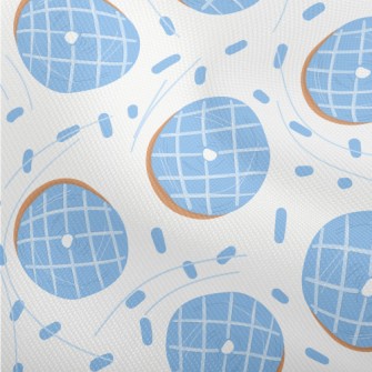 Water Blue Checkered Donut Dobby