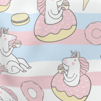 Cute Greedy Unicorn Stretch Ponte