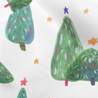 Cute Style Christmas Tree Micro Fleece