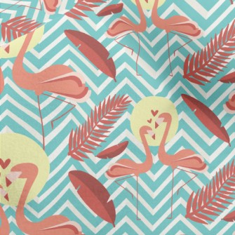 Flamingo In Love Micro Fleece