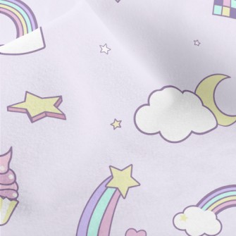 Colored Diamond Unicorn Micro Fleece