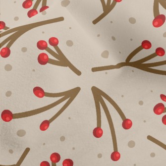 Small Berry Branch Micro Fleece