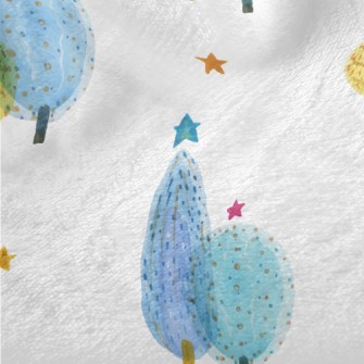 Watercolor Christmas Tree Minky