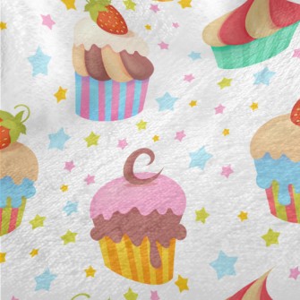 Colorfully Decorated Cupcakes Minky