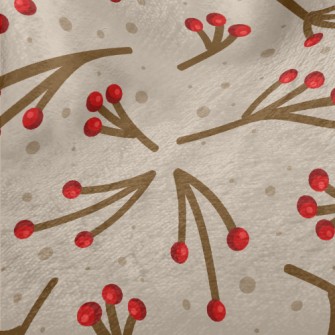 Small Berry Branch Minky