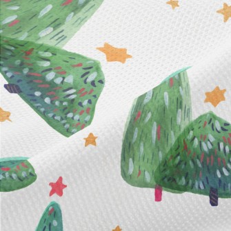 Cute Style Christmas Tree Piqué