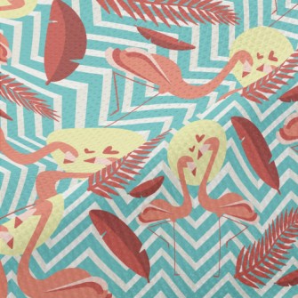 Flamingo In Love Piqué