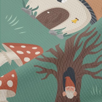 Mushroom Village Elf Piqué