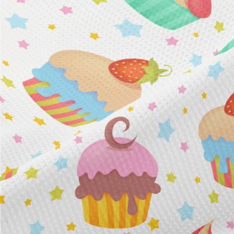 Colorfully Decorated Cupcakes Piqué