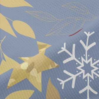 Snowflake Gold Star Decoration Piqué