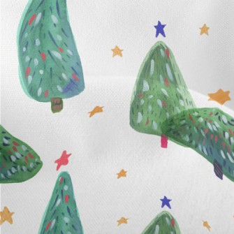 Cute Style Christmas Tree Lightweight Performance Linen