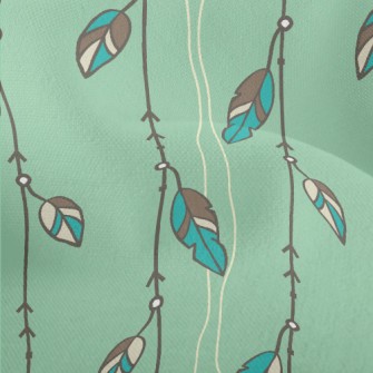 Long Feather Pendant Lightweight Performance Linen