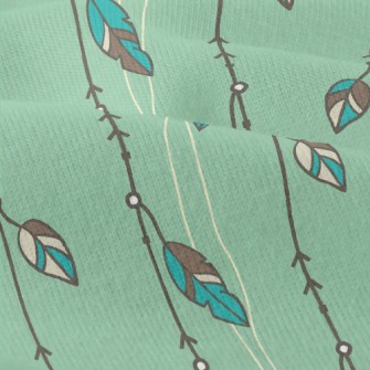 Long Feather Pendant Modern Jersey