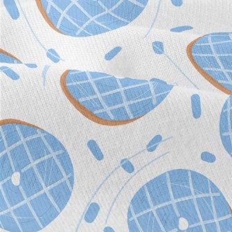 Water Blue Checkered Donut Modern Jersey