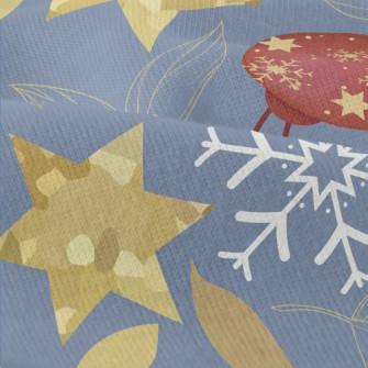 Snowflake Gold Star Decoration Modern Jersey