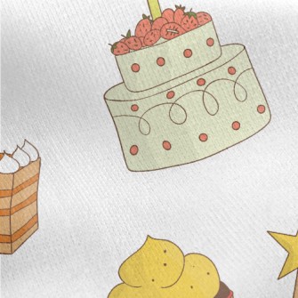 Various Celebration Cakes Jersey Backed Fleece