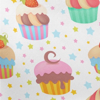 Colorfully Decorated Cupcakes Pongee