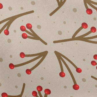 Small Berry Branch Pongee