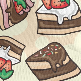 Strawberry Chocolate Cake Stretch Jersey