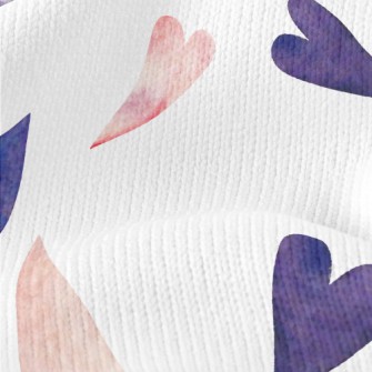 Watercolor Heart Perfume Stretch Jersey