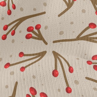 Small Berry Branch Stretch Jersey