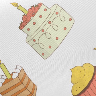 Various Celebration Cakes Midweight Cotton Poplin