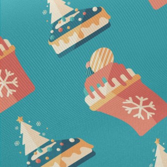 Christmas Tree Cake Midweight Cotton Poplin